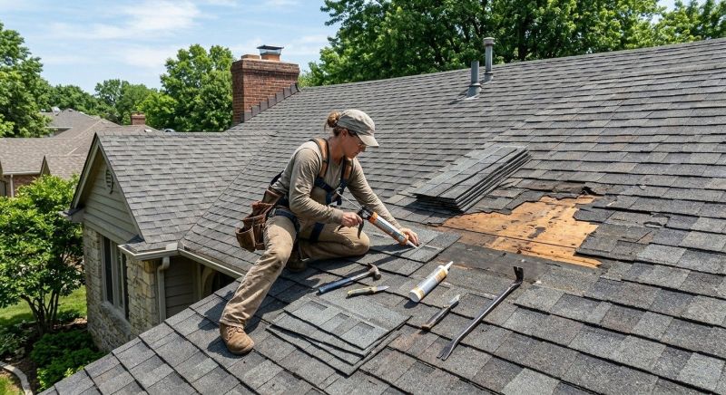 A Frame Roof Repair in New Castle County, DE