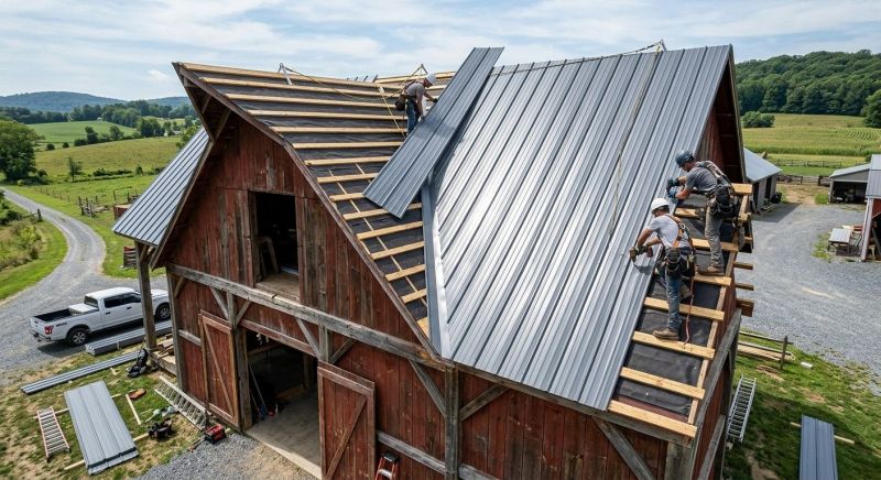 Barn Roof Installation in New Castle County, DE