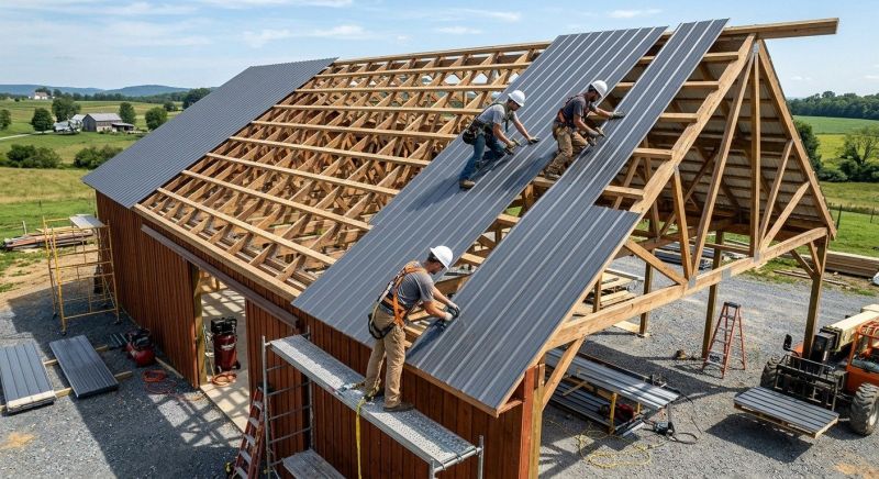 Barn Roof Installation in New Castle County, DE