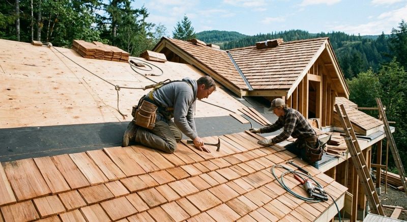 Cedar Roof Installation in Rising Sun, MD