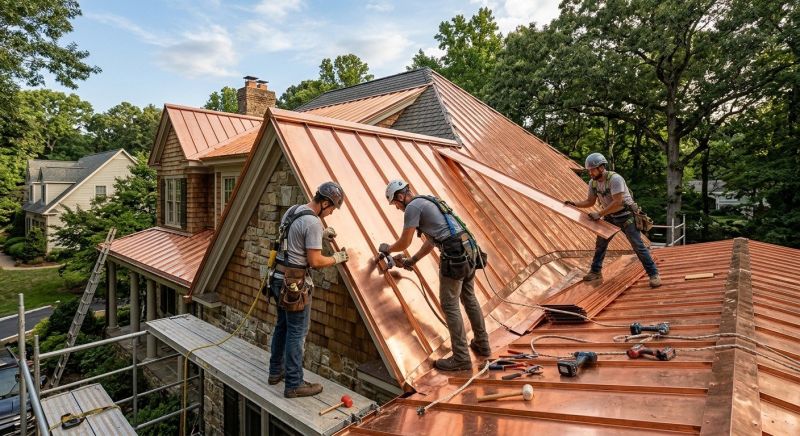 Copper Roof Installation in New Castle County, DE