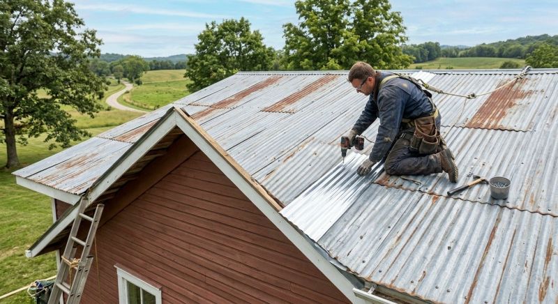 Corrugated Roof Repair in Coatesville, PA