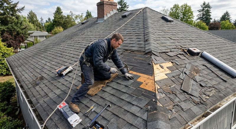 Damaged Roof Repair in Landenberg, PA