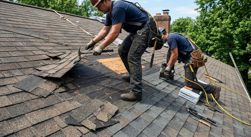 Damaged Roof Repair in Newark, DE
