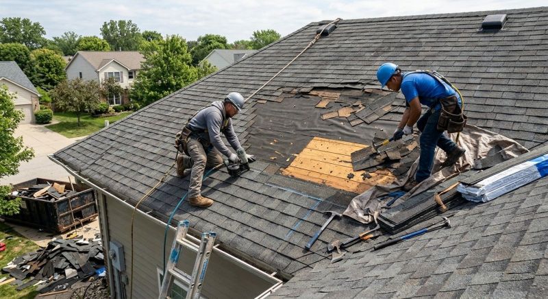 Damaged Roof Repair in Nottingham, PA