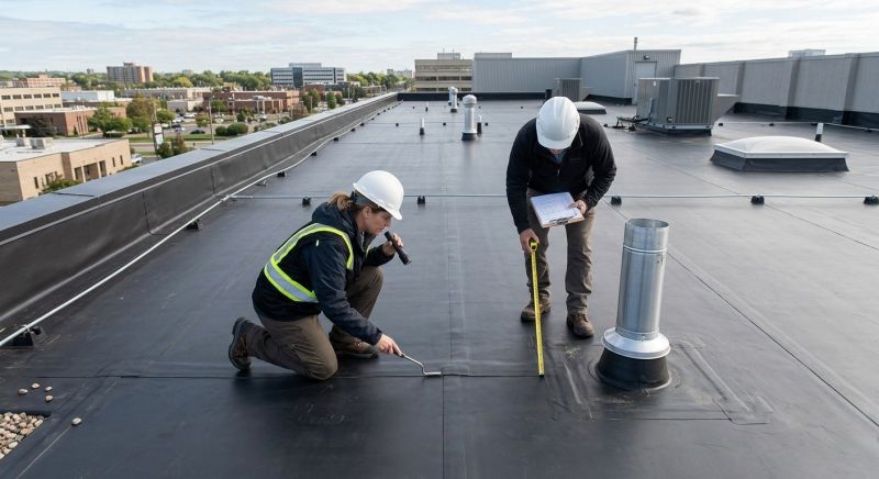 Flat Roof Inspection in New Castle County, DE