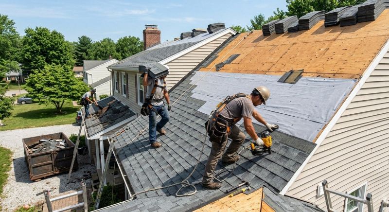Hip Roof Shingle Replacement in New Castle County, DE