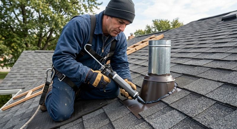 Roof Vent Flashing Repair in New Castle County, DE
