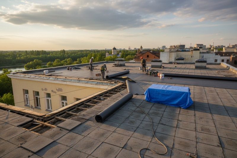 Single Ply Roof Replacement in Oxford, PA