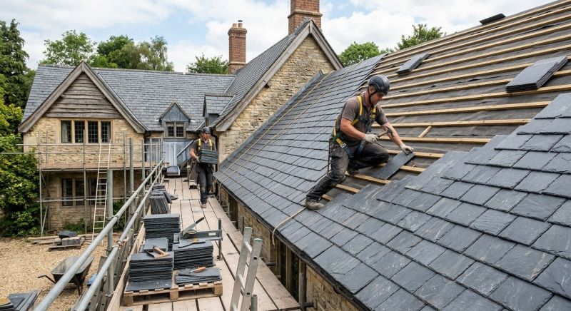 Slate Roof Construction in Odessa, DE