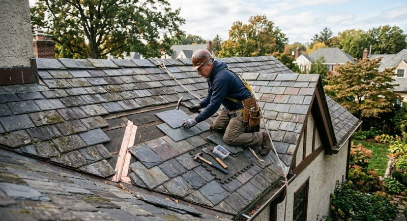 Slate Roof Repair in Townsend, DE