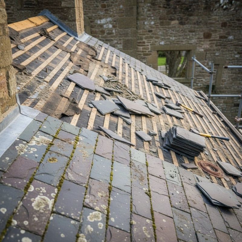 Slate Roof Replacement in Exton, PA