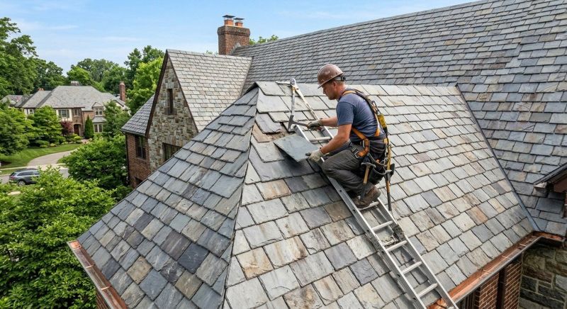 Slate Shingle Replacement in New Castle County, DE