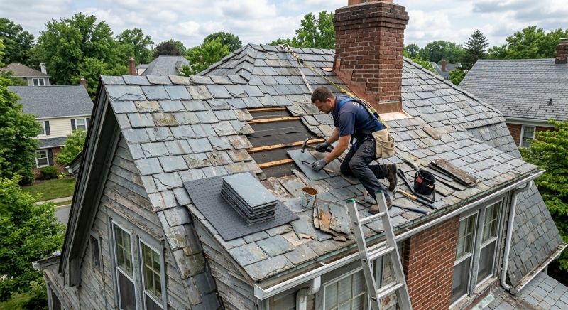 Slate Shingles Repair in Marcus Hook, PA