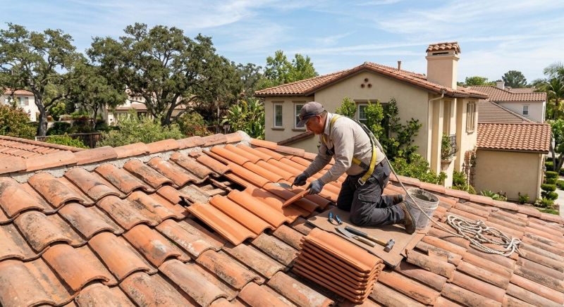 Spanish Tile Roof Repair in New Castle County, DE
