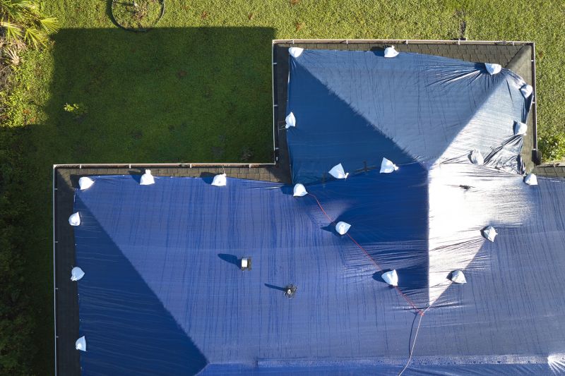 Storm Damage Roof Tarping in New Castle County, DE