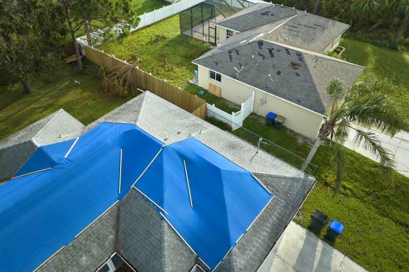 Storm Damage Roof Tarping in New Castle County, DE