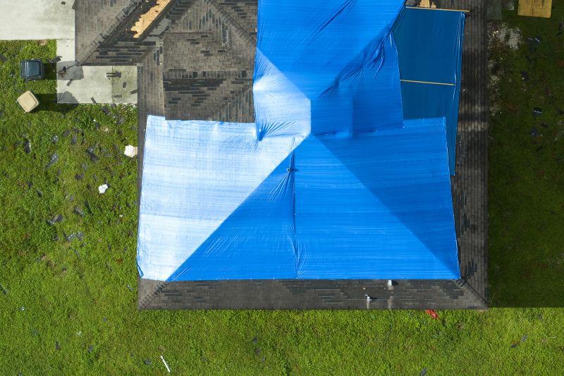 Storm Damage Roof Tarping in New Castle County, DE