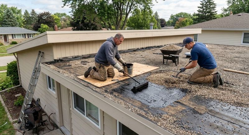 Tar And Gravel Roof Repair in Rising Sun, MD