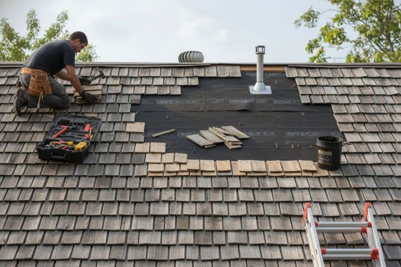 Wood Shake Roof Repair in Avondale, PA
