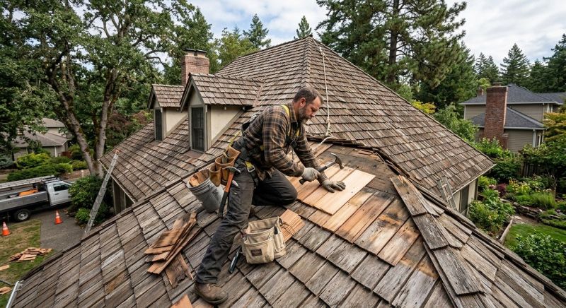 Wood Shake Roof Repair in Townsend, DE