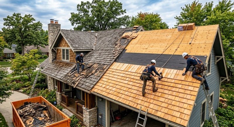 Wood Shake Roof Replacement in New Castle County, DE